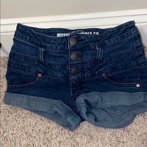 Blue jean shorts